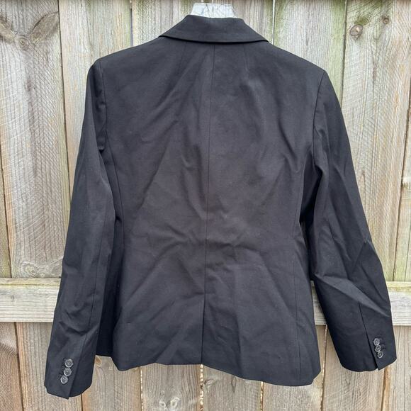 J. Crew Devon blazer in bi-stretch cotton blend Double Breasted Vented Black 12 - Picture 2 of 9